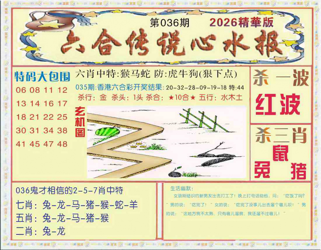 036期六合传说(心水版)[图]